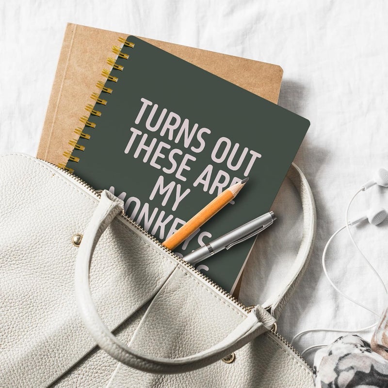 EKGJW Funny Notebooks for Work, Green Aesthetic Journal, Funny Boss Day Gifts, Boss Gifts for Men Women, Funny Gifts for Boss, Boss Office Decor, Spiral Notebook 5.5x8.3 Inch - Image 5